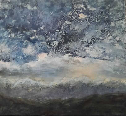 Snow capped 56 x 51 x 1.8cm